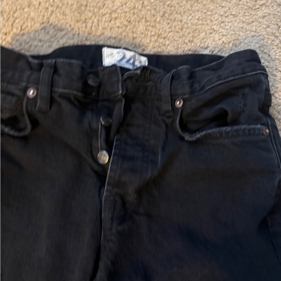 Free People High Waisted Straight Leg Jeans - Picture 4 of 8